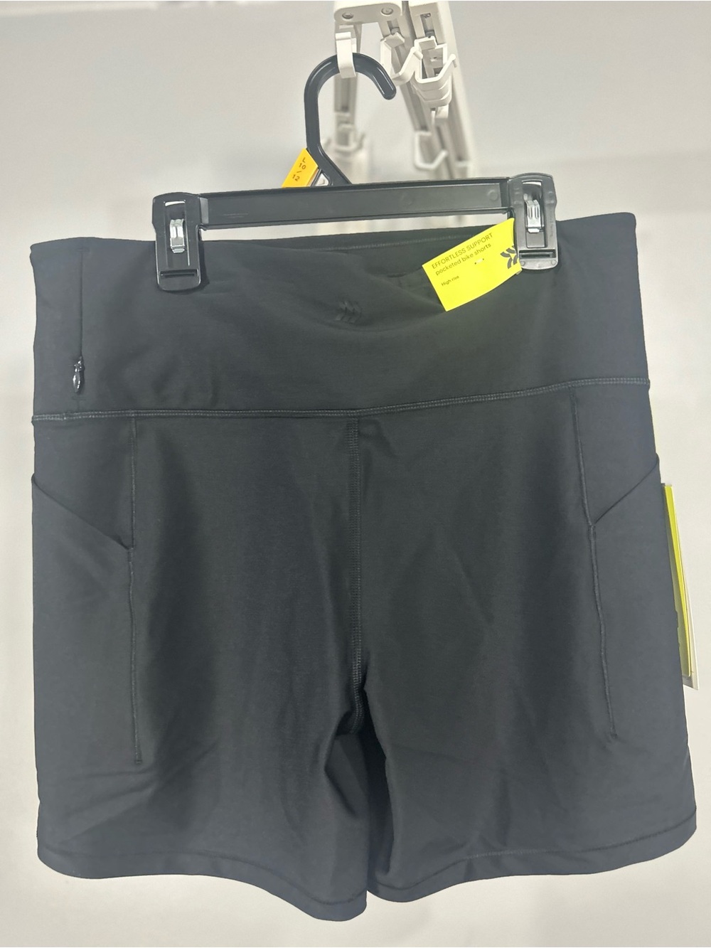 all in motion Black High-Rise Athletic Shorts with Side Pockets